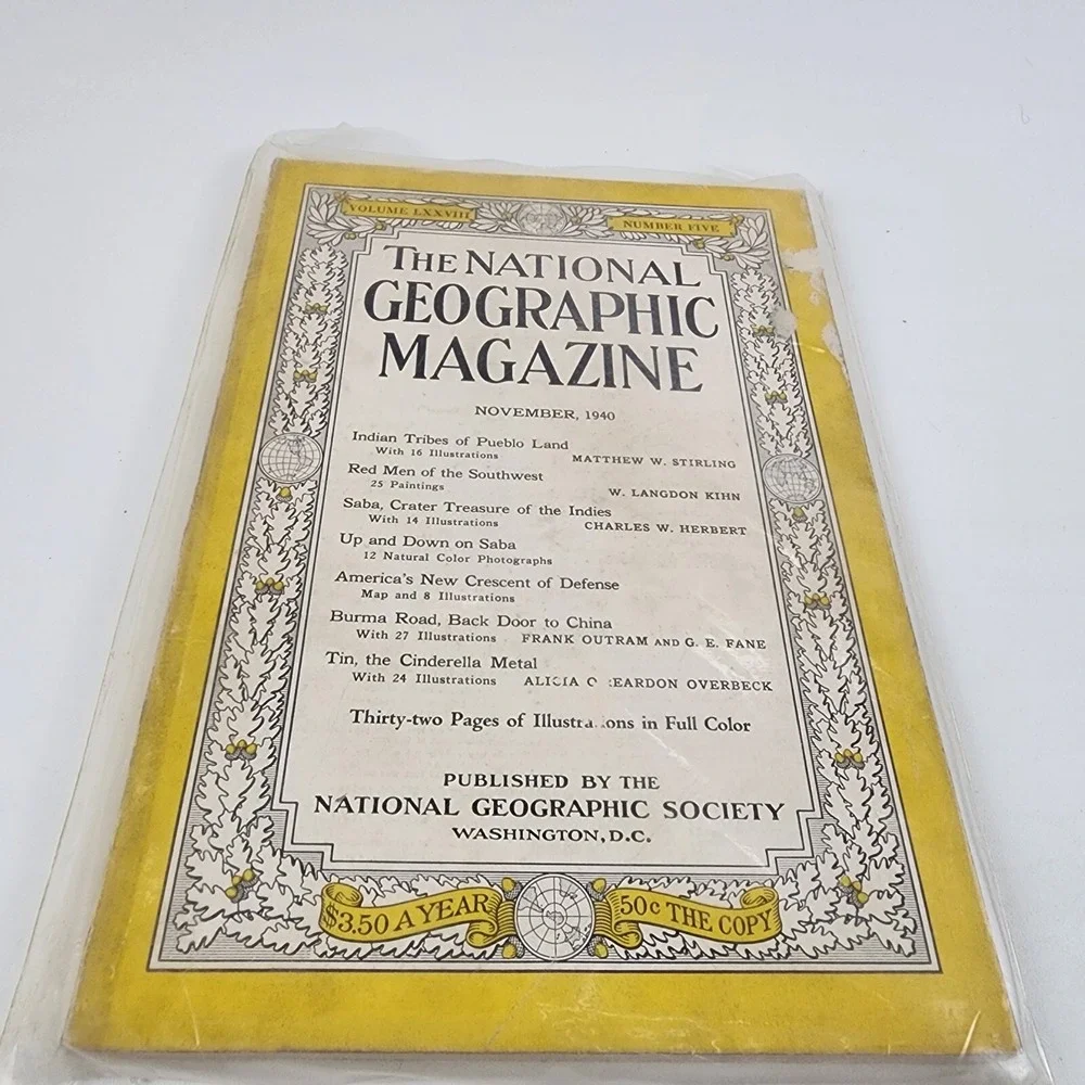 National Geographic Magazine November 1940 No Insert